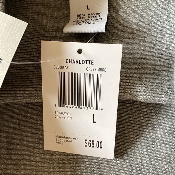 NWT CARMEN Ombre dip dyed knit skirt office career work fit & flare Size L - Picture 5 of 8